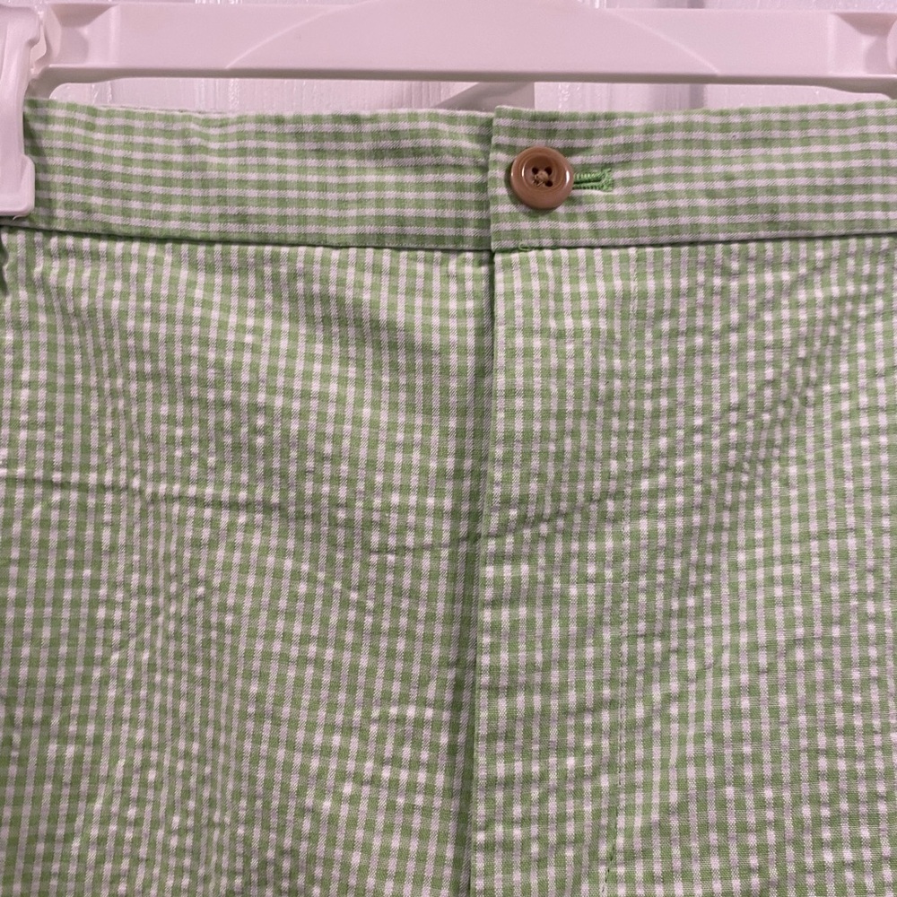 Men's IZOD Green Checkered Golf Shorts size 42 - Picture 3 of 8